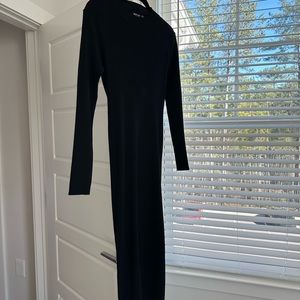 New Knitted Twist Open Back Midi